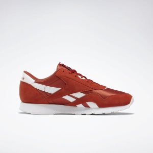 Reebok Classic Nylon Turnschuhe Herren - Rot/Weiß - DE 403-IZD